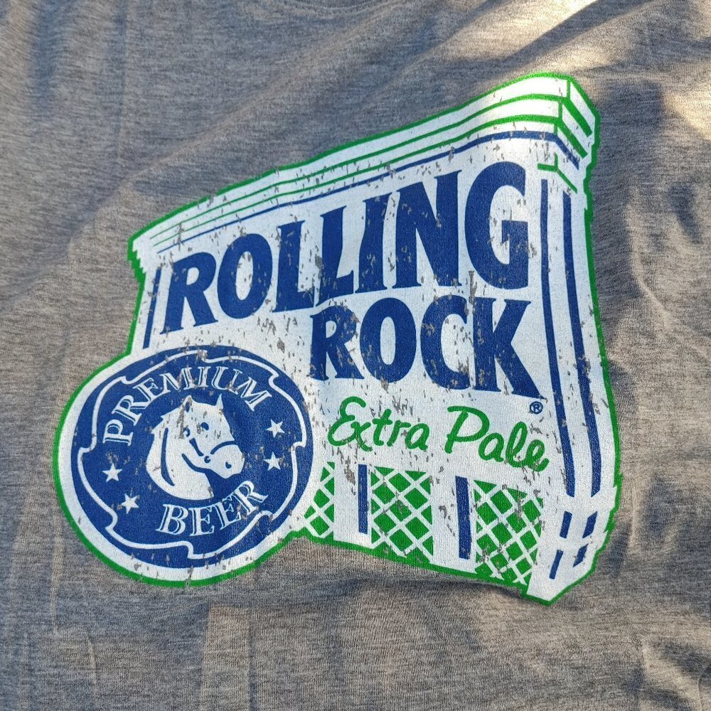 Rolling Rock Extra Pale Ale t-shirt tee Women's Size Large
